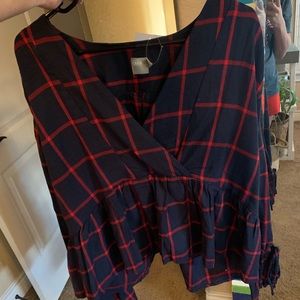 Plaid top